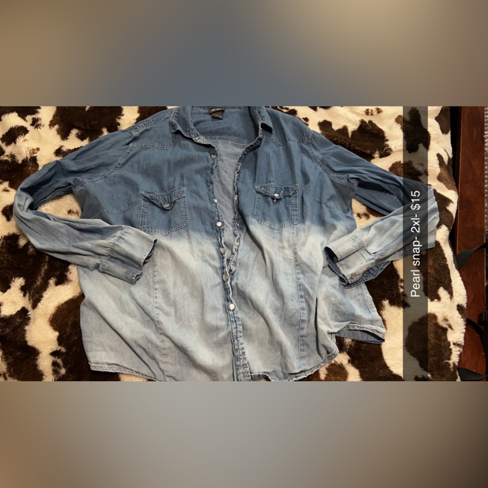 Vintage ombré pearlsnap